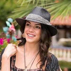 Kallina Black Straw Hat